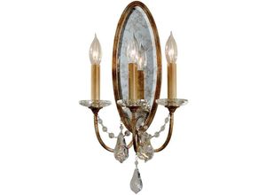 4059157260092 - Wandlampe Leuchte Stahl Glas Bronze h 484 cm Flurlampe 3 Flammig Treppenlampe