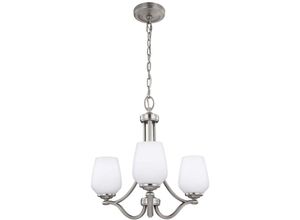 4059157260115 - Etc-shop - Kronleuchter Hängelampe Deckenleuchte Stahl Glas Nickel d 483 cm Esszimmerlampe