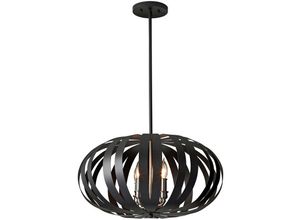 4059157260207 - Kronleuchter Hängelampe Deckenleuchte Stahl Schwarz d 552 cm Esszimmerlampe