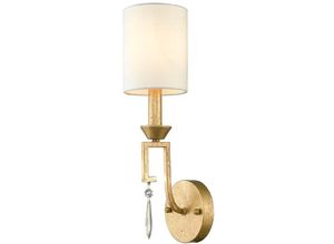 4059157260832 - Wandlampe Leuchte Stahl Gold Flurleuchte 1 Flammig h 451 cm Treppenhaus