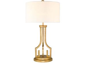 4059157260887 - Tischleuchte Beistelllampe Wohnzimmerlampe Stahl Gold Schlafzimmerleuchte