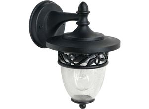 4059157261525 - Etc-shop - Außenleuchte Wandlampe Stahl Schwarz h 253 cm Antik Gartenlampe IP44 1 Flammig