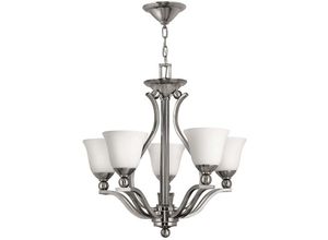 4059157262232 - Etc-shop - Kronleuchter Hängelampe Deckenleuchte Glas Stahl Nickel d 61 cm Esszimmerlampe