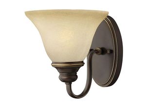 4059157262591 - Etc-shop - Wandlampe Leuchte Flurlampe Vintage-Design Stahl Alabasteroptik Bronze h 21 cm