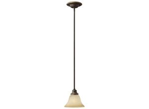 4059157262645 - Etc-shop - Pendellampe Deckenlampe Hängelampe Stahl Alabasterglas Bronze d 216cm 1 Flammig