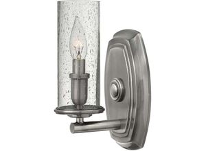 4059157263048 - Etc-shop - Wandlampe Leuchte Stahl Kunstleder Glas Nickel Flurleuchte 1 Flammig Klassisch