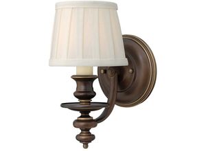 4059157263147 - Etc-shop - Wandlampe Leuchte Stahl Leinen Bronze h 286 cm Flurleuchte 1 Flammig