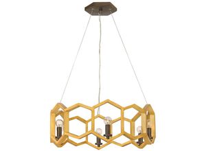 4059157264618 - Pendellampe Hängeleuchte Deckenlampe Stahl Gold d 769 cm Esszimmerlampe