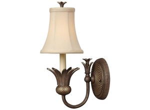 4059157264724 - Etc-shop - Wandlampe Leuchte Flurlampe Stahl Leinen Bronze h 381 cm 1 Flammig