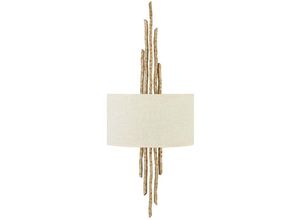 4059157265240 - Wandlampe Leuchte Stahl Metall Gold h 686 cm 2 Flammig Flurleuchte