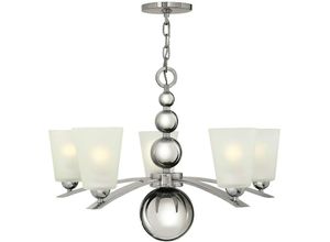 4059157265806 - Etc-shop - Kronleuchter Hängelampe Deckenlampe Stahl Glas Nickel d 686 cm Vintage-Lampe