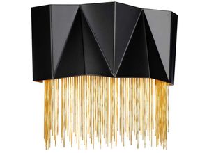 4059157265929 - Etc-shop - Wandleuchte Wandlampe Wohnzimmerleuchte schwarz Ketten gold led b 316 cm