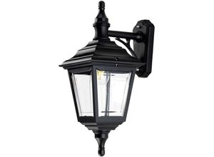 4059157266247 - Etc-shop - Außenleuchte Wandlampe Schwarz h 52 cm E27 1 Flammig IP44 Gartenlampe Balkon Hof