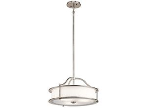 4059157267329 - Pendelleuchte Deckenlampe Hängeleuchte Stahl Esszimmerleuchte d 457cm 3 Flammig