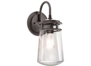 4059157267930 - Etc-shop - Außenleuchte Wandlampe Laterne alu Glas h 381 cm IP45 1 Flammig Bronze Hof