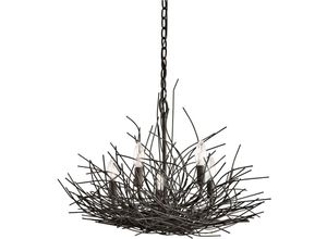 4059157268180 - Kronleuchter Hängelampe Deckenleuchte Stahl Bronze d 615 cm Natur-Design