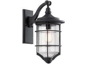 4059157268494 - Außenleuchte Wandlampe Laterne Schwarz Stahl h 462 cm Vintage IP44 Balkon Hof