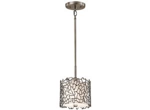 4059157268630 - Hängeleuchte Deckenlampe Pendelleuchte Metall Leinen Glas d 184 cm Küchenlampe