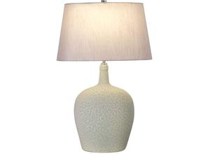 4059157269286 - Tischleuchte Beistellleuchte Nachttischlampe grün silber Keramik grün E27