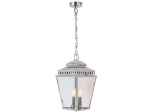 4059157269910 - Außenleuchte Kettenlaterne klassisch Messing Pendellampe H 48 cm 3 Flammig 4059157269910 - Außenleuchte Kettenlaterne klassisch Messing Pendellampe H 48 cm 3 Flammig