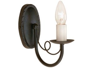 4059157270060 - Etc-shop - Wandleuchte Lampe Stahl Schwarz b 85 cm Flurleuchte 1 Flammig