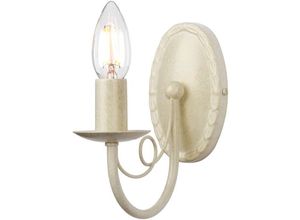 4059157270084 - Etc-shop - Wandleuchte Lampe Stahl Elfenbein Gold b 85 cm Flurleuchte 1 Flammig