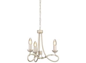 4059157270558 - Etc-shop - Kronleuchter Hängelampe Deckenleuchte Metall Beige Gold d 36 cm Esszimmerleuchte