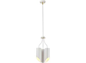 4059157271548 - Etc-shop - Kronleuchter Deckenlampe Hängelampe Stahl Nickel d 268 cm Messing 3 Flammig