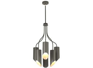 4059157271555 - Etc-shop - Kronleuchter Hängelampe Deckenleuchte Stahl d 52 cm 6 Flammig Esszimmerlampe