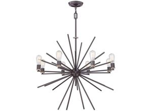 4059157272040 - Etc-shop - Kronleuchter Hängelampe Esszimmerleuchte Deckenlampe Stahl Bronze d 864 cm