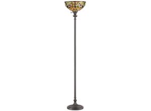 4059157272934 - Etc-shop - Stehlampe Stehleuchte Wohnzimmerlampe Tiffany-Glas Metall Bronze h 1778 cm