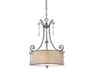 4059157272972 - Etc-shop - Hängeleuchte Deckenlampe Pendellampe Metall Glas Kristalle d 432 cm 2 Flammig