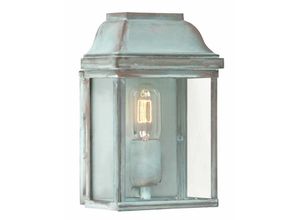 4059157275607 - Wandleuchte Lampe Außenleuchte Laterne Messing 1 Flammig h 26 cm 1x E27