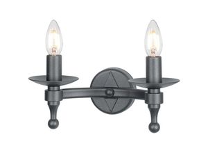 4059157275959 - Wandleuchte Lampe Klassisch Eisen b 305 cm Flurlampe Wohnzimmerleuchte Graphit