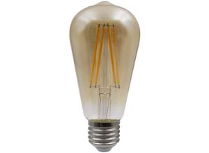 4059157276529 - Etc-shop - Vintage Leuchtmittel E27 Glühbirne led Retro Filament Leuchtmittel Glas Amber 7 Watt 720 Lumen 2700 Kelvin warmweiß DxH 64x14 cm