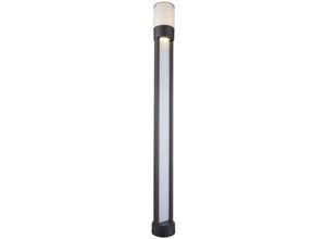 4059157282353 - Etc-shop - Stehleuchte Außenleuchte Gartenlampe Balkonleuchte Terrasse IP44 modern grau opal klar 1x led 12W 600Lm 3000K DxH 11x110 cm