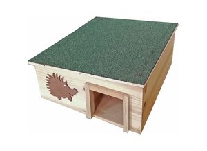 4059157282384 - Etc-shop - Garten Igelhaus wiederstandsfähig Unterschlupf mit abnehmbarem Dach Terrasse Winterquartier nachhaltig Tanne LxBxH 375x375x18 cm