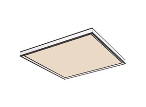 4059157284159 - Deckenleuchte Wohnzimmerlampe Esszimmerleuchte Deckenlampe Panel Metall Kunststoff Spiegel dimmbar Fernbedienung 1x LED 24W 1500Lm 2700-6500K L