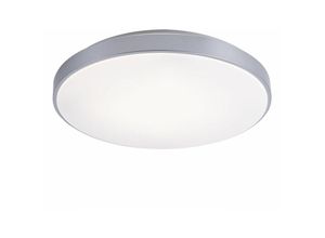 4059157287839 - LED Deckenleuchte Fernbedienung Wohnzimmer Deckenlampe dimmbar Tageslichtleuchte Decke CCT Metall silber 24W 1800lm 2700-6500K DxH 505x8 cm