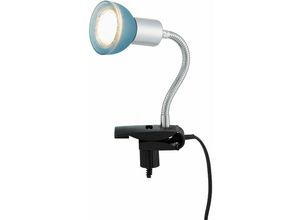 4059157288751 - Etc-shop - Leselampe Bett Klemme Klemmlampe led mit Stecker Bettlampe Klemmleuchte warmes Licht Flexo-Arm Glas 1x led 3W 250Lm warmweiß LxBxH