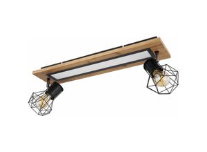 4059157314283 - Etc-shop - Deckenleuchte Lampe Holzleuchte Retro led Wohnzimmerleuchte Spots schwenkbar