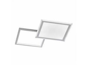 4059157318458 - Etc-shop - led Deckenleuchte mit Fernbedienung Deckenleuchte Esszimmer Modern dimmbar cct Aluminium silber 36W 2000Lm LxBxH 51x51x45 cm