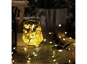 4059157323551 - Etc-shop - Lichterkette Gartendeko led Weihnachtsdeko 8 Funktionen l 1290cm Dunkelgrün