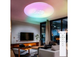 4059157323803 - Etc-shop - led Deckenleuchte Dimmbar Schlafzimmer Deckenlampen mit Farbwechsler Fernbedienung Nachtlichtfunktion Regenbogen Effekt rgb 1x 40W