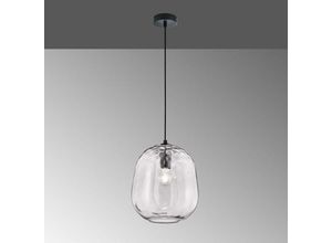 4059157327481 - Etc-shop - Pendelleuchte Esstischlampe Hängeleuchte Glas grau transparent Esszimmerleuchte