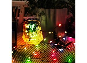4059157328389 - Etc-shop - Lichterkette Gartendeko Innen- Außenleuchte rgb Farbwechsler IP44 100x LEDs