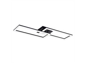 4059157328501 - Etc-shop - led Deckenleuchte dimmbar Fernbedienung dimmbare Deckenleuchte schwarz Tageslicht Deckenlampe Timer cct 1x 24W 1930Lm LxBxH 71x23x75 cm