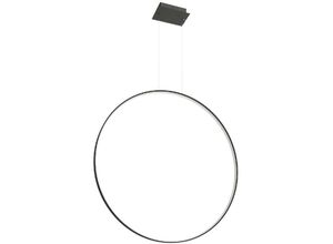 4059157331396 - Etc-shop - Pendelleuchte Hängelampe Ring Designlampe Esszimmerleuchte schwarz led l 110 cm