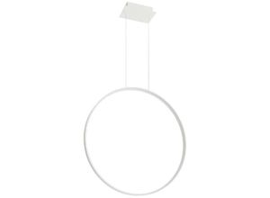 4059157331730 - Pendelleuchte Design Hängelampe LED Esszimmerleuchte Ring Wohnzimmerlampe weiß