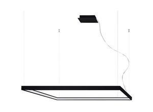 4059157331945 - Etc-shop - Pendellampe Hängeleuchte Designlampe led Wohnzimmerleuchte schwarz Alu led